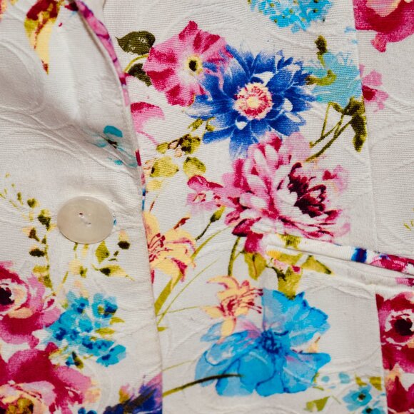 Vintage Draper's & Damon's Floral Blazer | Petite M - Picture 2 of 4